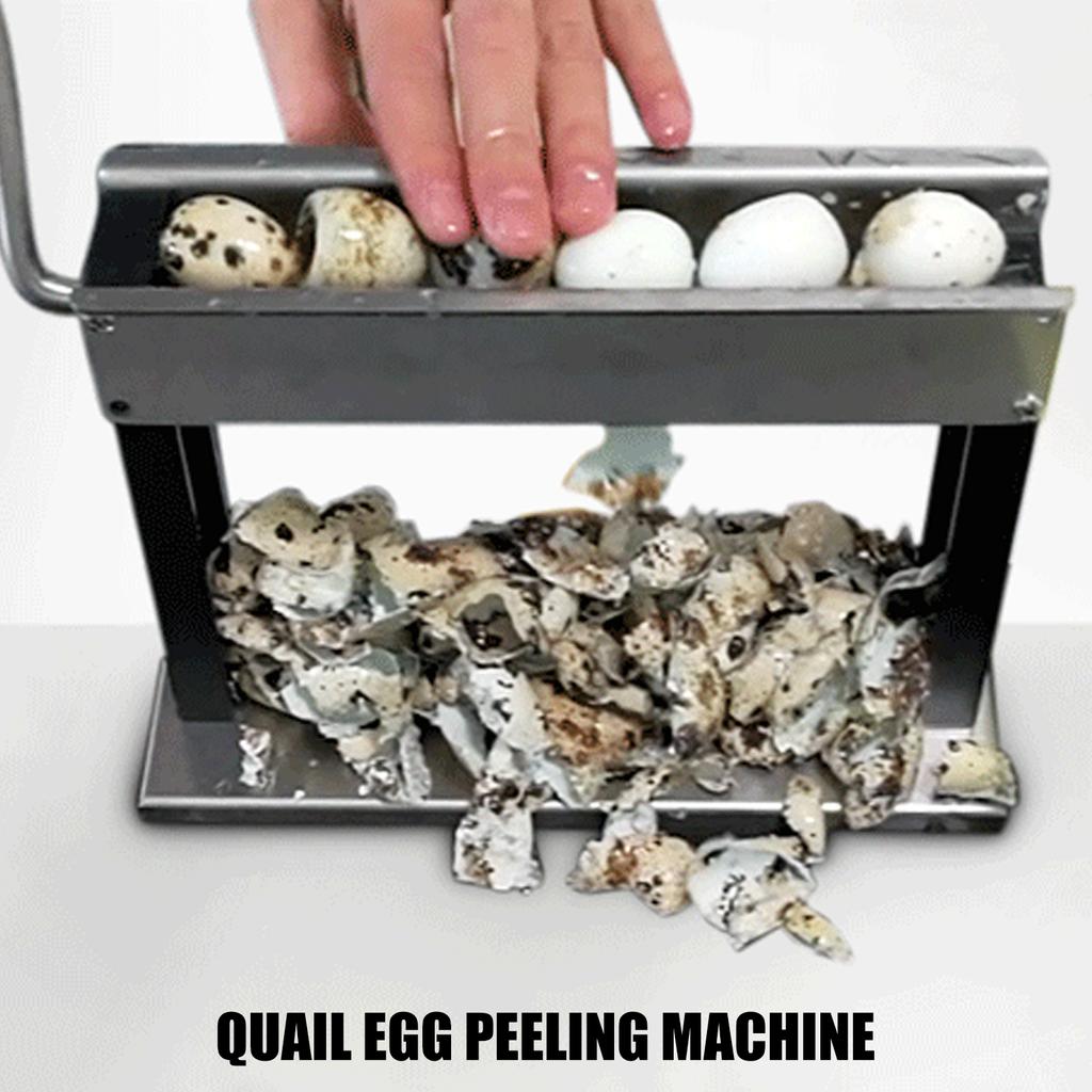 Quail Eggs Peeling Machine 304Stainless Steel Texture Suitable for Home or Restaurant for Quick and Easy Shell Removal