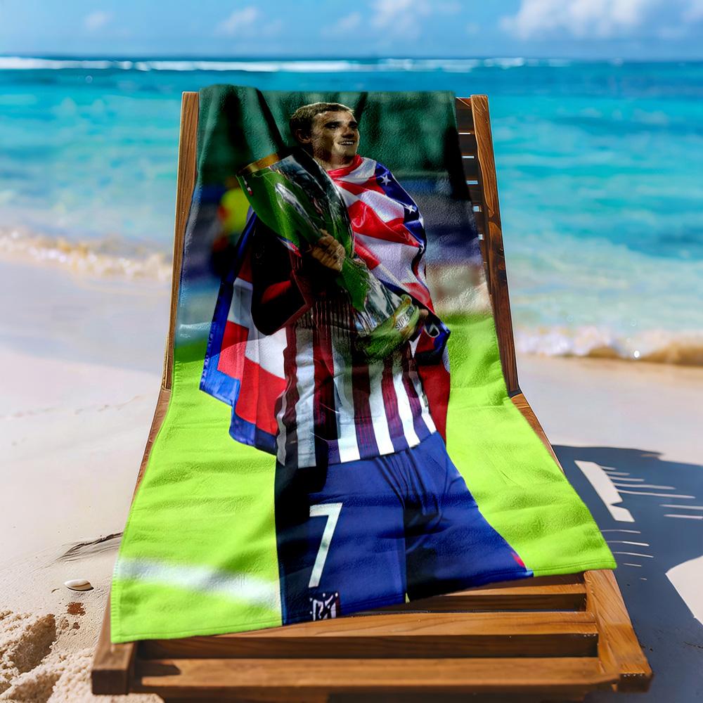 Atletico Madrid Beach Towel Super Soft Absorbent Comfortable Lightweight Portable For Swimmingbeachcamping Travel Beach Accessoriesgym