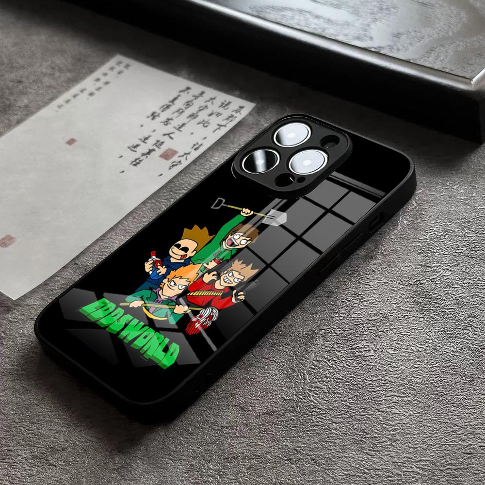 Game Eddsworld Phone Case For iPhone 18 16 Pro Max 15 Plus 14 Pro 12 11 13 Mini X XR XS Max 8 7 Plus SE Glass Cover
