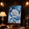 DIY Blue Rose Pearl Art Painting for Adults/Beginners Gift Home Decor Pearl Gem Paintings Picture Arts Craft 30x40cm Without Frame