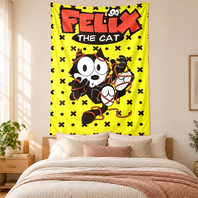 Felix the Cat Tapestry highquality for decorating living room bedroom dorm walls ideal as bedroom wallart orholiday gift