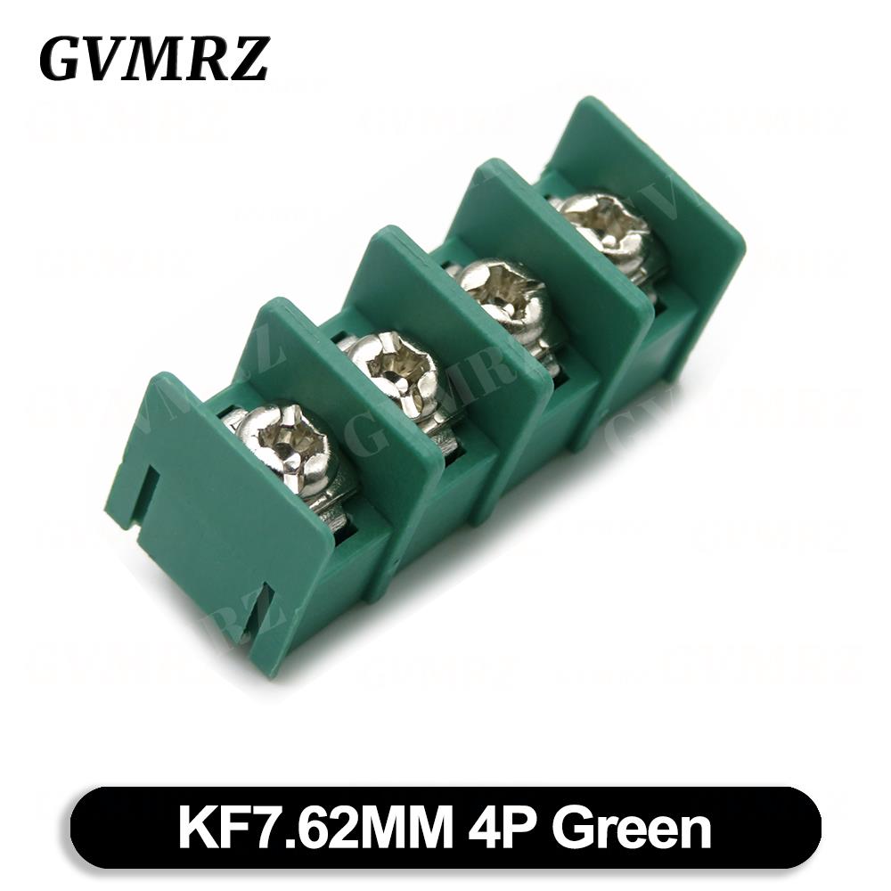 10PCS KF7.62 2P 3P 4P MG762-2 3 4 Pin Splicable Screw Terminal Block Connector Black Green 7.62mm Pitch