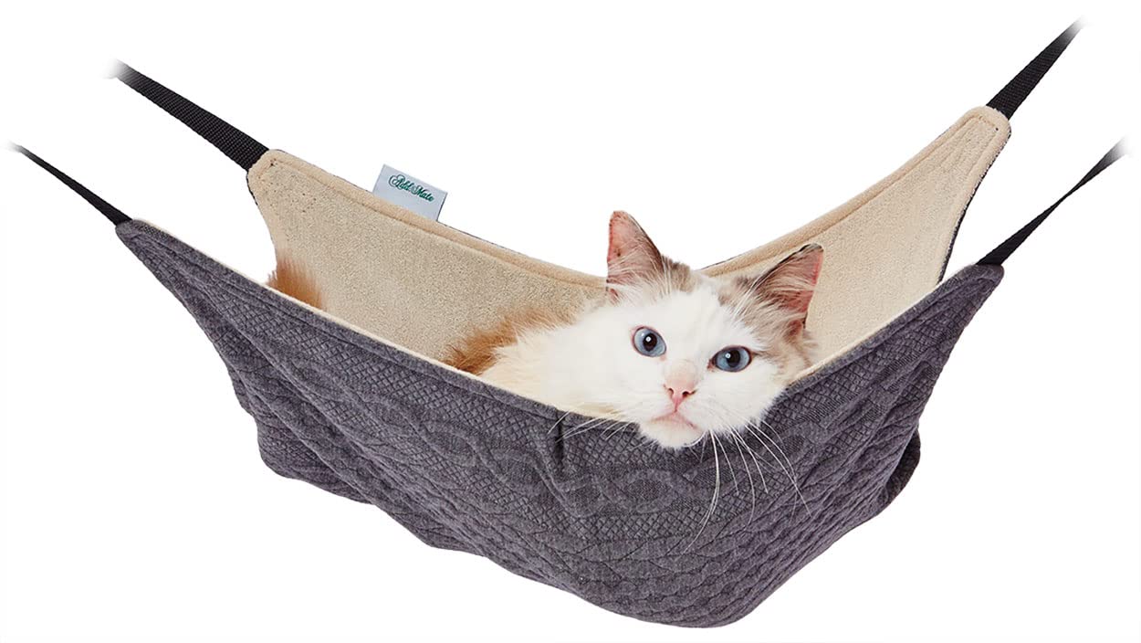 

MATE Cat Hammock Knit Fabric Wrapped Cat Mock Gray One Size ADD. серый