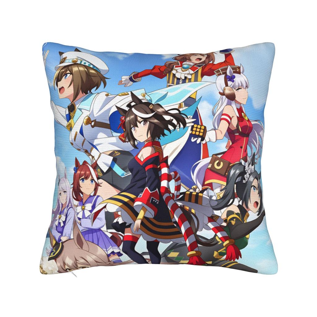 Fierce Tokai Teio Uma Musume Pillow Cover  Print Cushion Cover Cute Funny Pillow Case For Wedding Party Home Decor