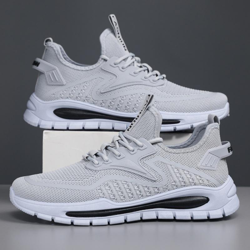 Shoes Men's Spring Fly-woven Breathable Sports Shoes Mesh Casual Shoes Wear-resistant Labor Insurance Work Shoes Men's Shoes