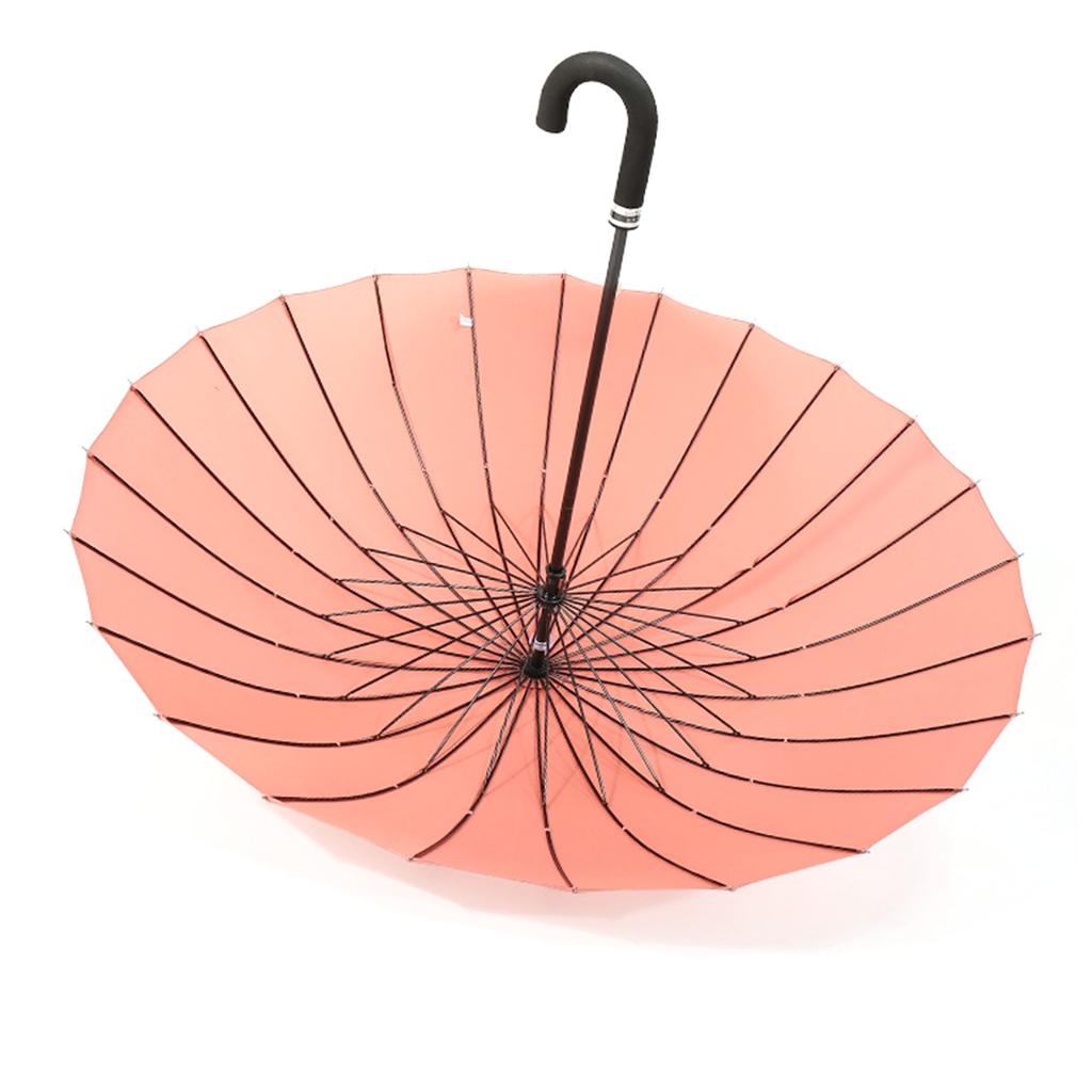 Long Handle Umbrellas Ultra Large Retro Style Umbrella J Stick 24 Ribs Dual-Use Umbrellas Strong Windproof Umbrellas