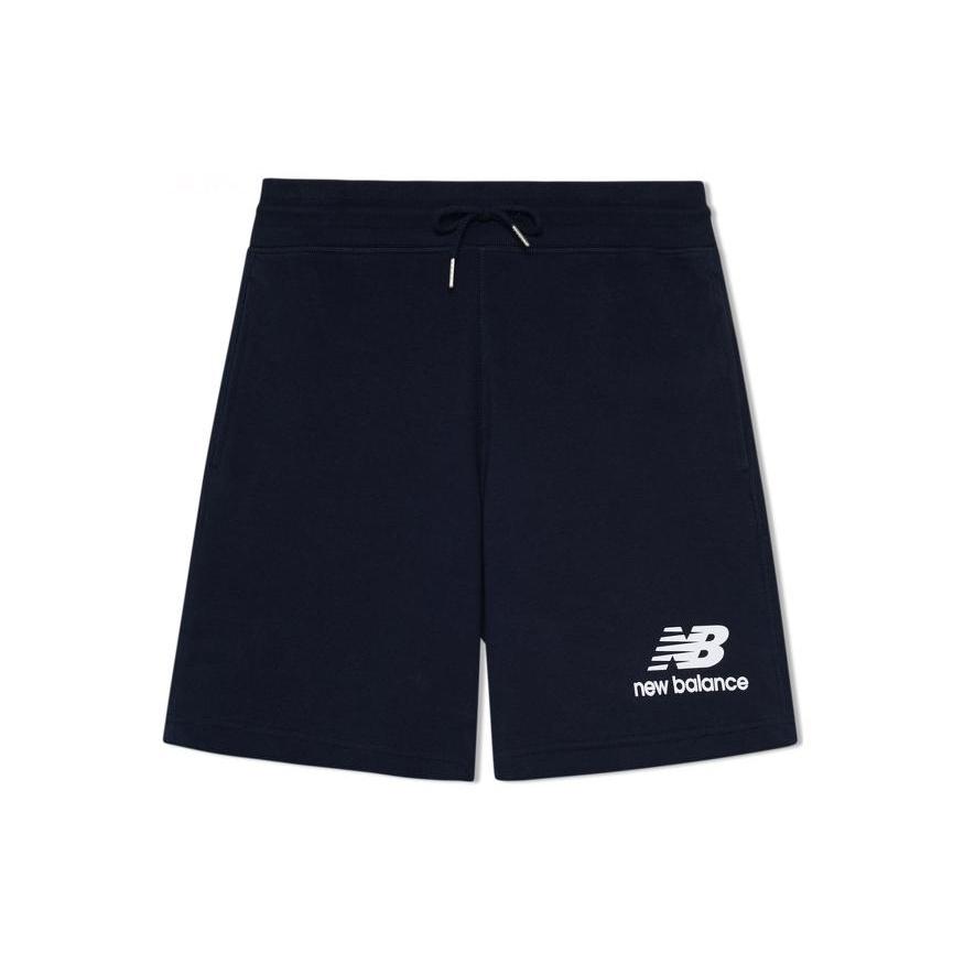 New Balance Essentials Stacked Logo Shorts Asia Sizing Navy Men s AMS03558-ECL S