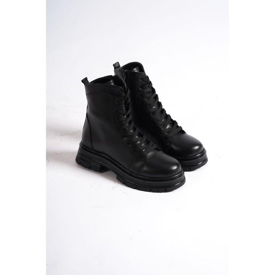 Women's Genuine Leather Thick Soled Casual  Boots