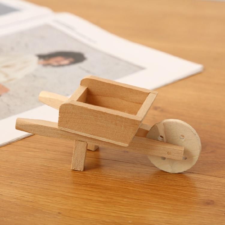 Dollhouses Furnishings Cart Model Life Scene for Living Room Kitchen Decoration Wheelbarrow Craft Miniature Decors