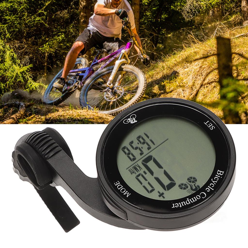 Bike Computer Speedometer Thermometer Clock Large Screen Clear Handwriting Waterproof Cycling Computer with Backlight