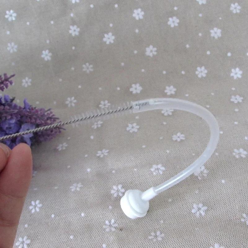 10 Stück/Set Edelstahl Weiche Haare Saugglasrohrreiniger Bürsten Werkzeuge Aquarium Strohflasche Reinigungsbürste