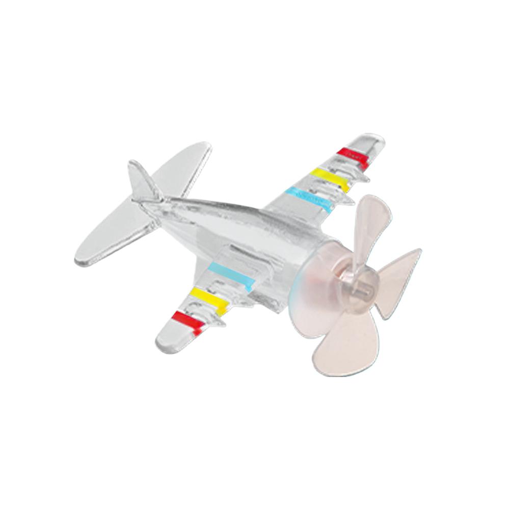 1/2PCS Wind Powered Airplane Car Ornament Colorful LED Lights for Motorcycle Bike Auto Handlebar Spinning Dashboard Accessories