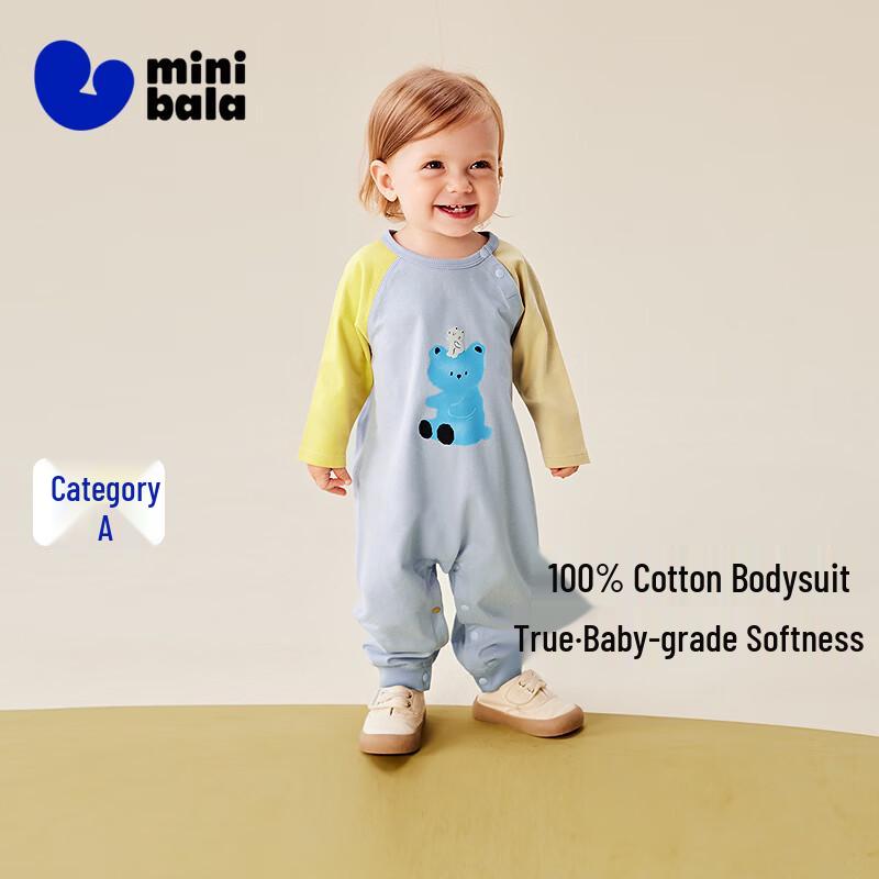 

Minibala Baby Open Crotch Long Sleeve Romper 90
