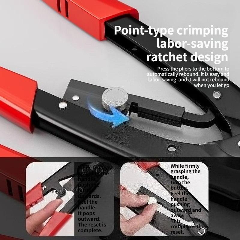 Ratchet wire pressing pliers, wire pressing pliers, cold pressing terminal pliers, bare terminal OTUT wiring pliers