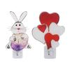 Plug-in Easter Bunny Night Light Love Heart Wall Outlet LED Lamp Holiday Party Home Living Room Bedroom Decoration Light