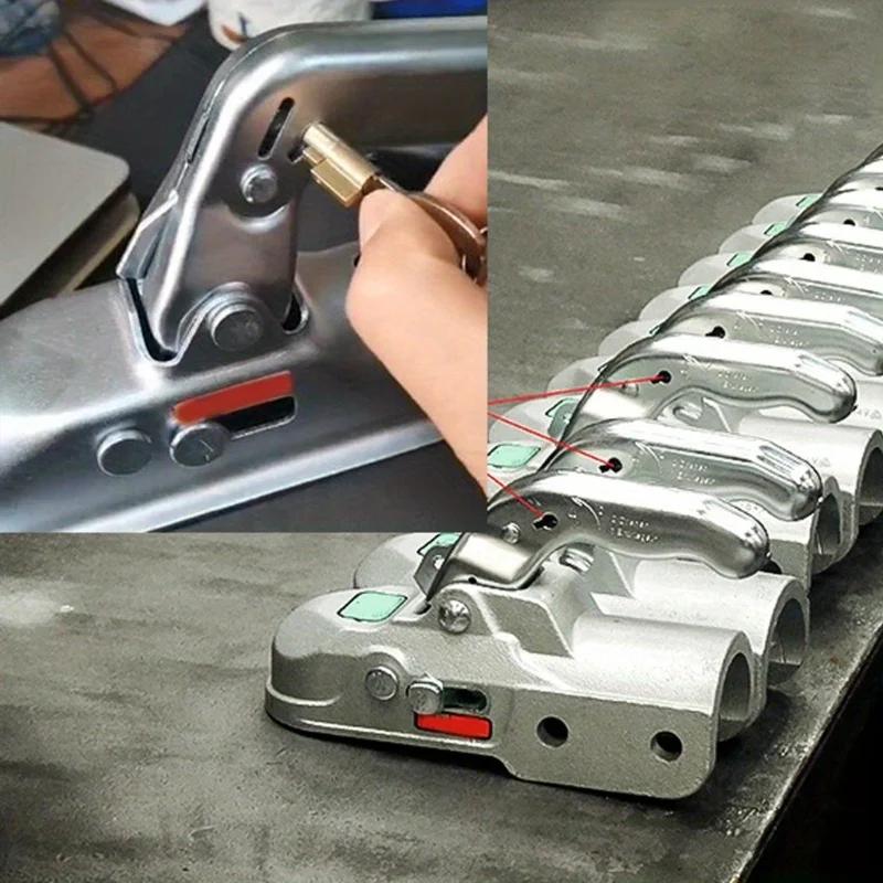 1 Satz/2 Sätze Anhängerkupplungsschloss Einsteckbare Sicherheit für gepresste Kupplungsköpfe Komponente Wohnwagen Wohnmobile Teil Zubehör