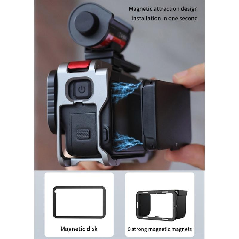 Magnetic Quick Release Cover for Camera LCD Screen with Sun Shade and Protector Foldable Lightweight Outdoor Photography Accessory