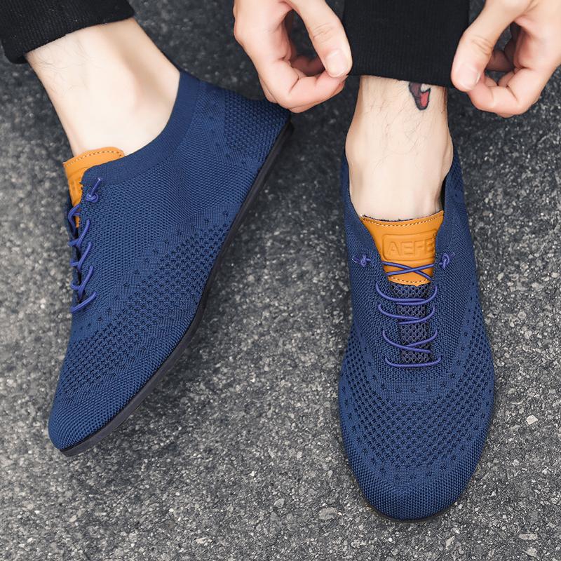 YRZL Men's Shoes Breathable Casual Driving Shoes Indoor Outdoor Men Shoes Loafers Lightweight Comfortable Soft Sole Walking Shoe