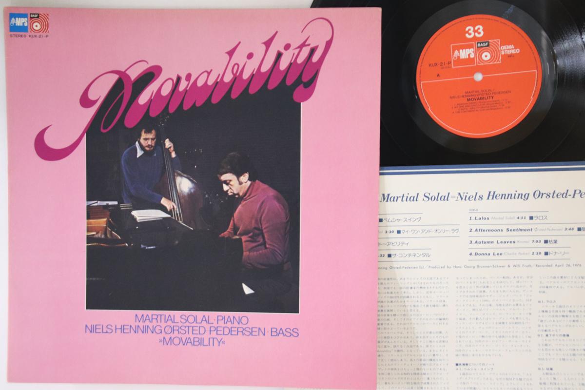 

LP Record MARTIAL SOLAL, NIELS HENNING ORSTED - Movability KUX21P MPS Japan Jazz Used
