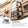 1Pcs Air Conditioner Outer Machine Cover Waterproof Dustproof Black Protective Cover Outdoor Air Conditioner Protector