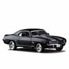 1:36 Chevrolet USA 1969 Camaro SS Vintage Matt Schwarz Diecast Metall Auto Modell Spielzeug Für Sammlung Geschenk Kinder A318