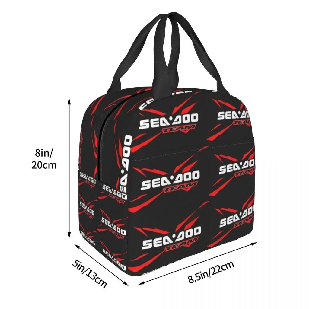 Sea Doo Team Rxt Brt Marine Insulated Lunch Bag for Women Children Portable Food Boxes Thermal Lunch Box Tote