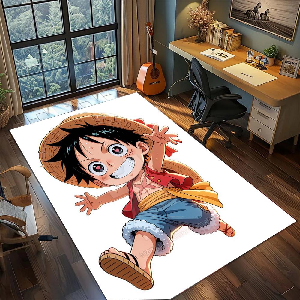 

Luffy Gamer Room Bedroom Stylish Floor Mat, Non Slip Washable Large Area Carpet Rug Decor.-TING 60x90cm
