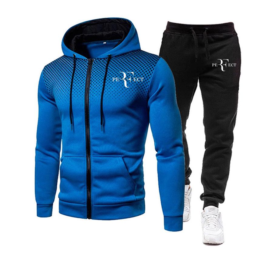 Men's Polka Dot Hooded Cardigan Sweatshirt Set - High-Quality, Long Sleeve, for Youth Boys (2025 Collection)