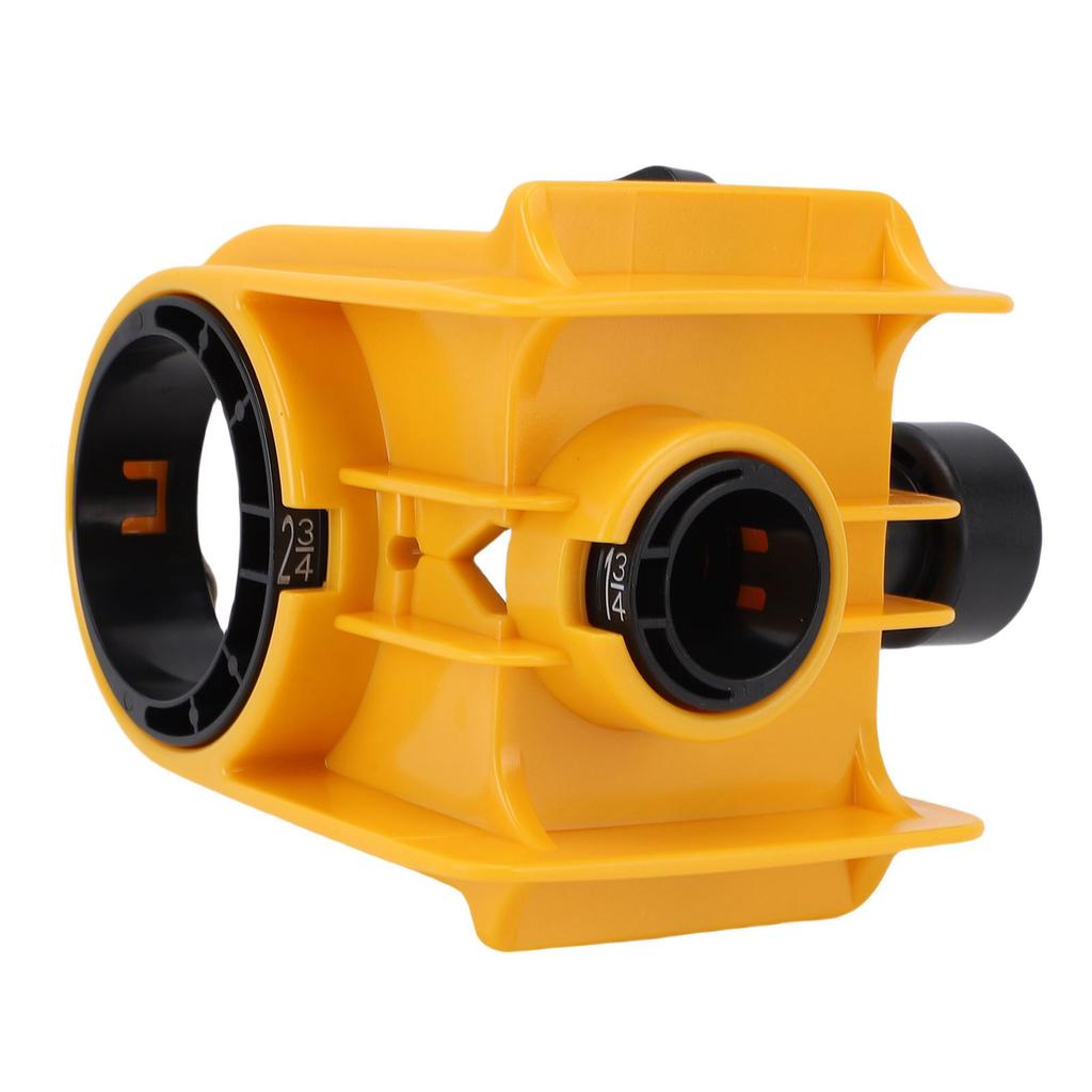 Door Lock Installation Kit Carbon Steel Hole Saw and ABS Guide Template for 1 3 8 to 1 3 4 Inch Thick Wood Door Yellow
