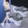 Thick-soled Wedge Sandals Women's High Heels Rome 2025 Summer New Muffin Korean Version of Comfortable Fish Mouth Heightened Sneakers