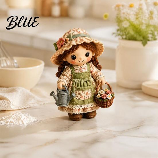 Kreative Filz Bastelsets für Erwachsene Patchwork Puppe DIY Set Niedliche Stoff Stofftier Nähaktivität Stressabbau Blumenmädchen Set Erwachsene Handgemacht
