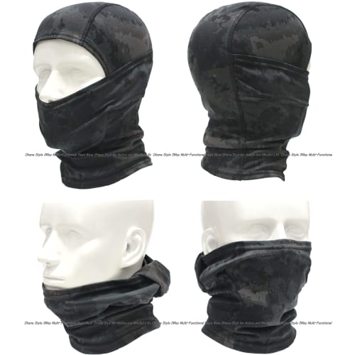 Dhana Style 3-Way Balaclava, Army Camouflage Balaclava, Tactical Face Mask/Military Camouflage Headwear Airsoft, Bicycle, BMX, Motorcycle, Outdoors