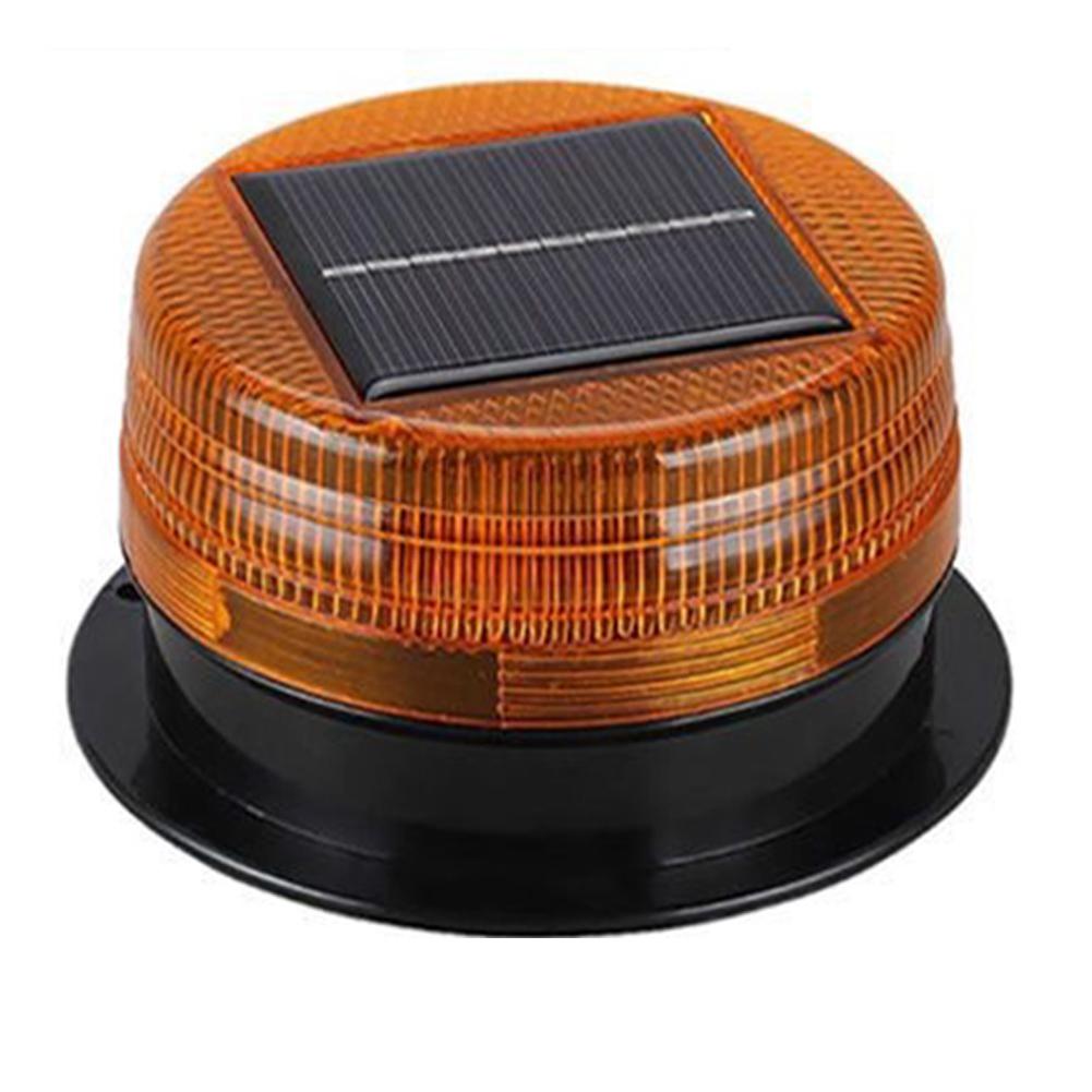 Solar-Powered Warning Flash Beacon Light Magnetic Strobe Light Flashing Emergency Light For Vehicles Waterproof Roadblock Lights