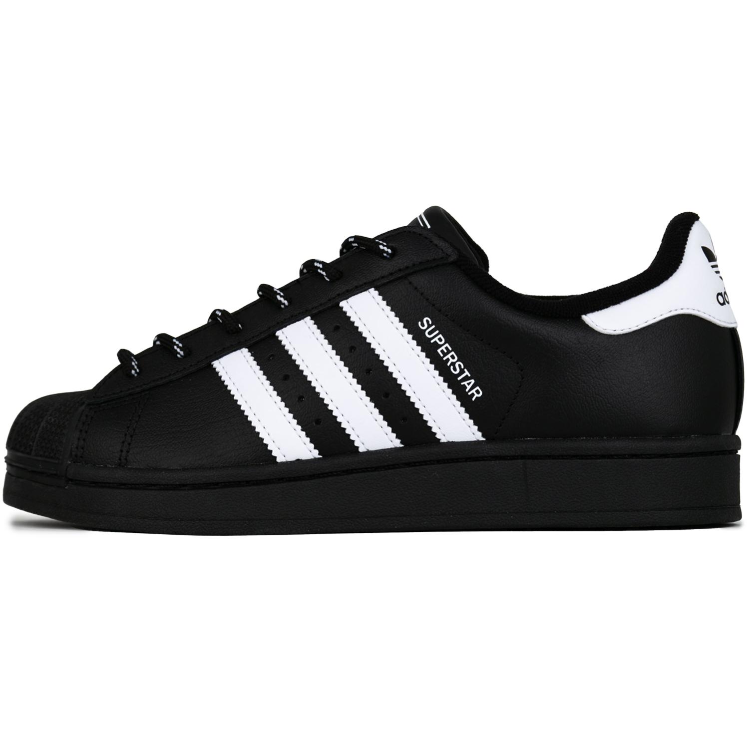 

Adidas Originals Superstar 2 Black Starry Sky Wear resistant And Lightweight Low top Skateboard Shoes Unisex Black JI0079(Team562-) 36