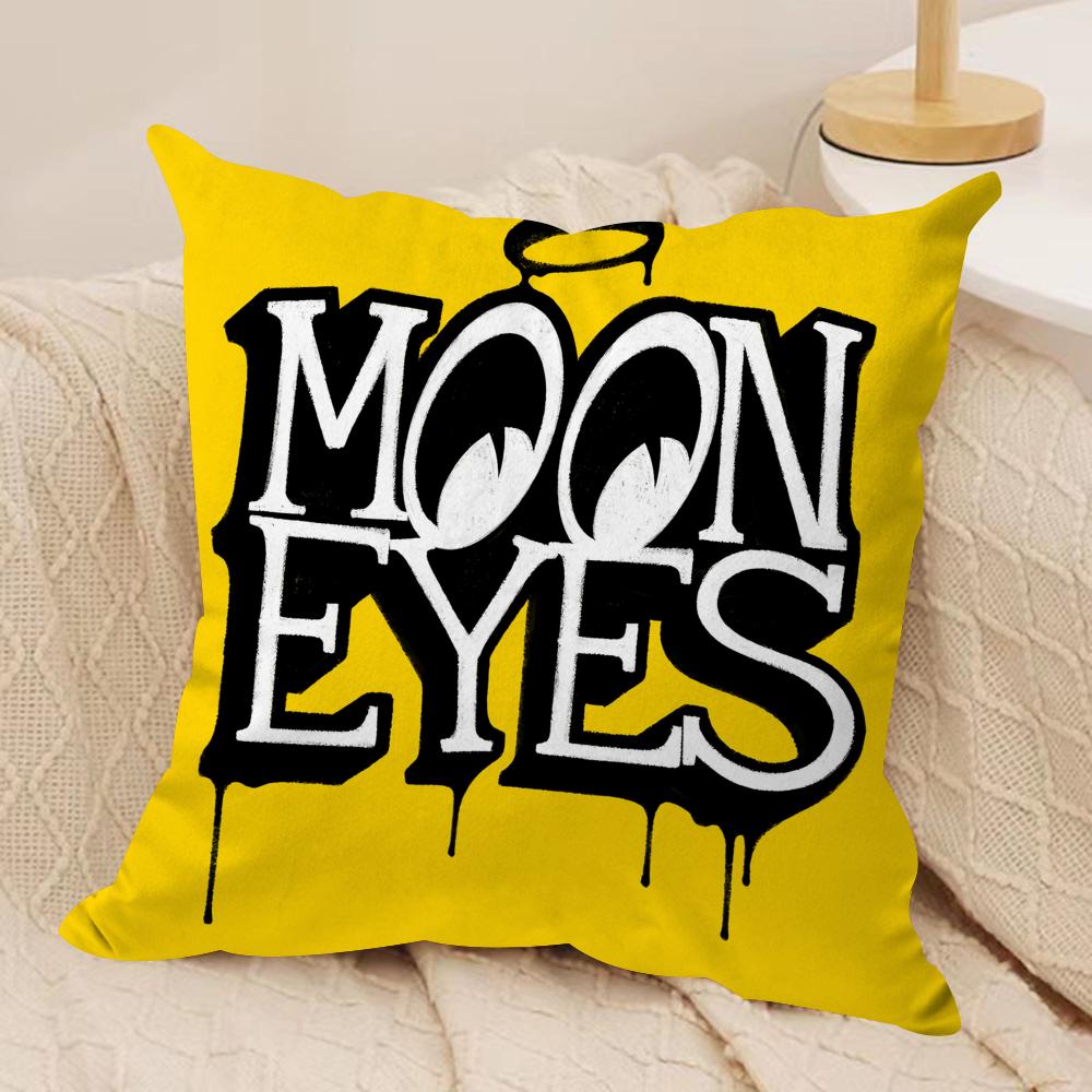 Fashion MMooneyes Cushion Cover Soft Plush Fabric DoubleSided Printed Sofa Cushion Cover for All Seasons Home Decor Gift