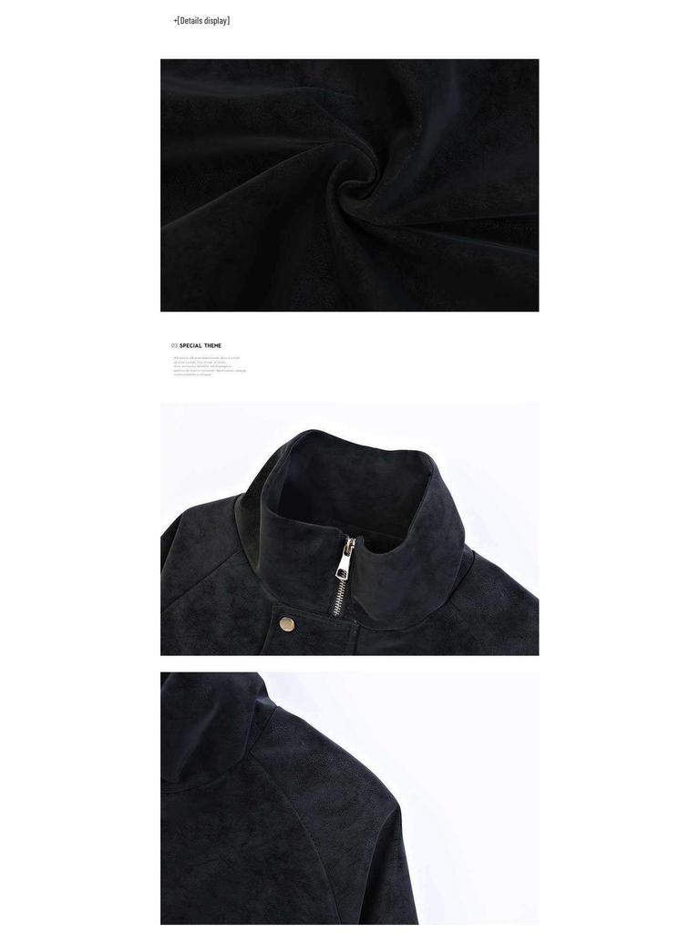 2025 Retro Tie-Dye Leather Jacket: Casual, Loose, Versatile Chinese Style for Couples