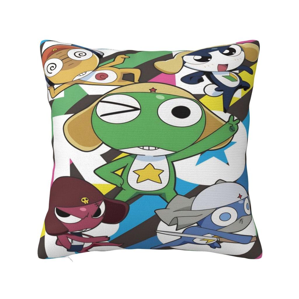 Anime Keroros Frog Pillow Cover Cute Funny Pillow Case For Sofa Home Decoration Cushion Cover Pillowcases Birthday Present