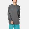 Li-Ning Logo Print Crew Neck Long Sleeve Sweatshirt Men Tops Shadow-Grey AHSRB97-2