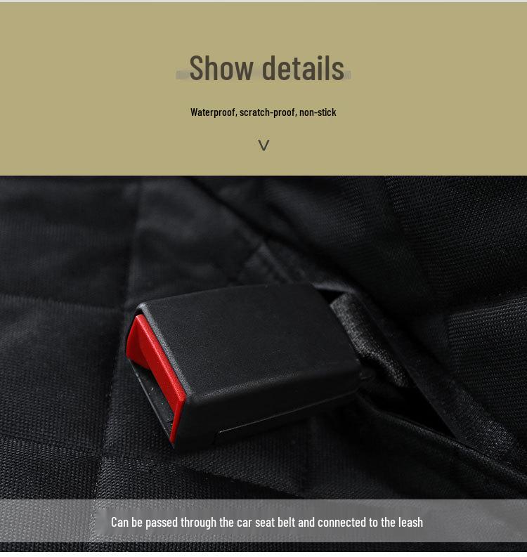 Portable Waterproof Dog Mat: Zippered Car Pet Cage, Stain-Proof, Removable, Washable Bed