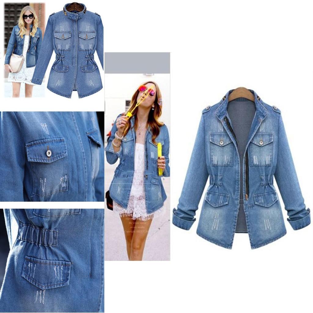Premium Quality Plus Size Casual Women's Denim Jacket With Classic Timeless Design