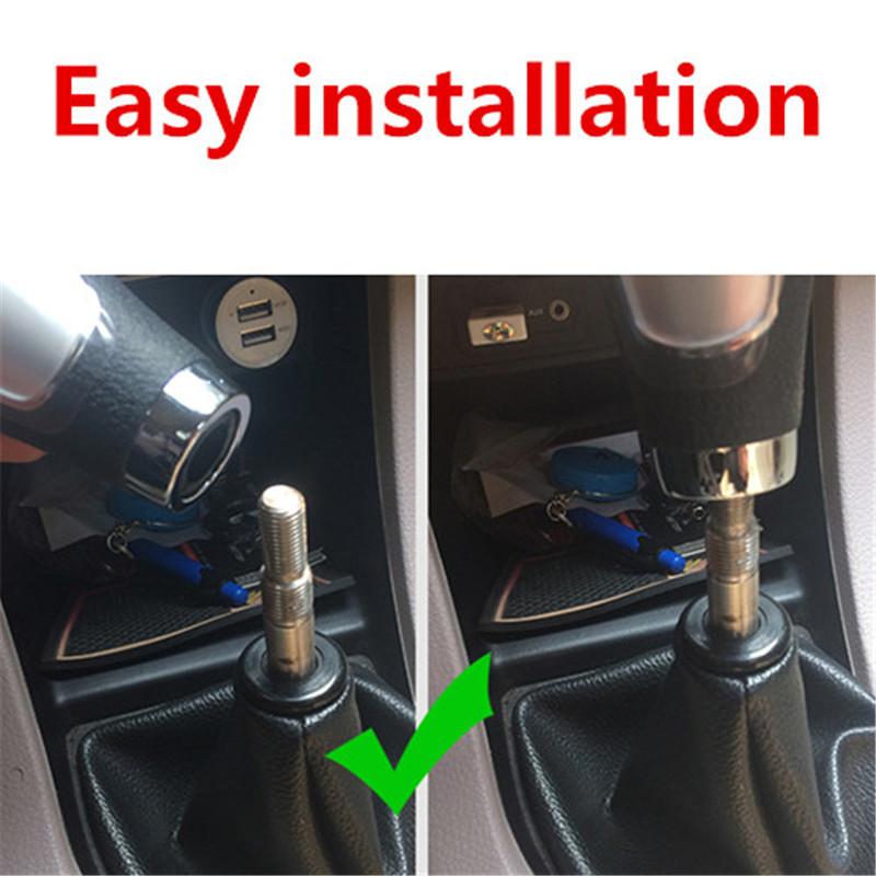 Shift Knob Extension Rod Stick Adapter 130mm Fit Manual Gear Shifter