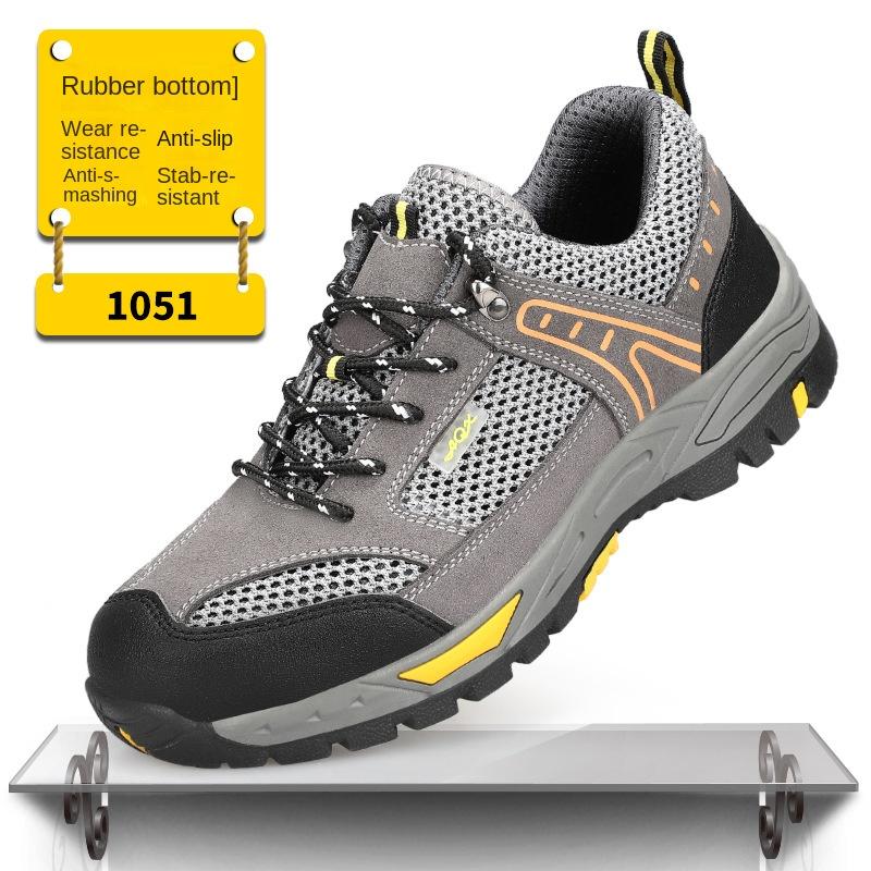 

Обувь для защиты от проколов и ударов, антибархатная кожа, антипроизводственная, удобная, износостойкая и нескользящая защитная обувь 46