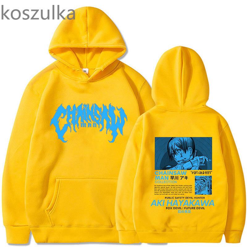Chainsaw Unisex Hoodie Aki Hayakawa Unisexga Hoodies Unisex Anime Unisex/Damen Streetwear Pullover Harajuku Sweatshirts Grafikkleidung