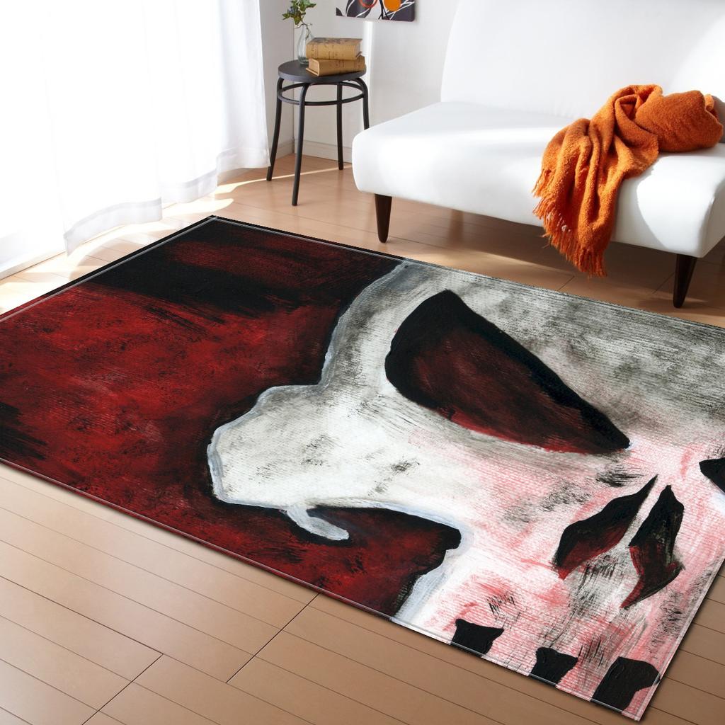 Skull Living Room Carpet Bedroom Dining Room Floor Mat