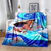 1 pezzo, Coperta Decorativa per la Casa Ispirata a Moana con Onde Oceaniche Perfetta per Divano, Letto, Viaggio, Campeggio, Auto, Spiaggia, Ufficio Riposo Morbido Plaid Regalo