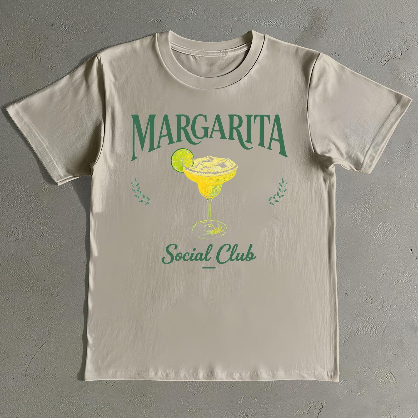 Vintage Margarita Social Club Shirt - Retro Cocktail Tee L