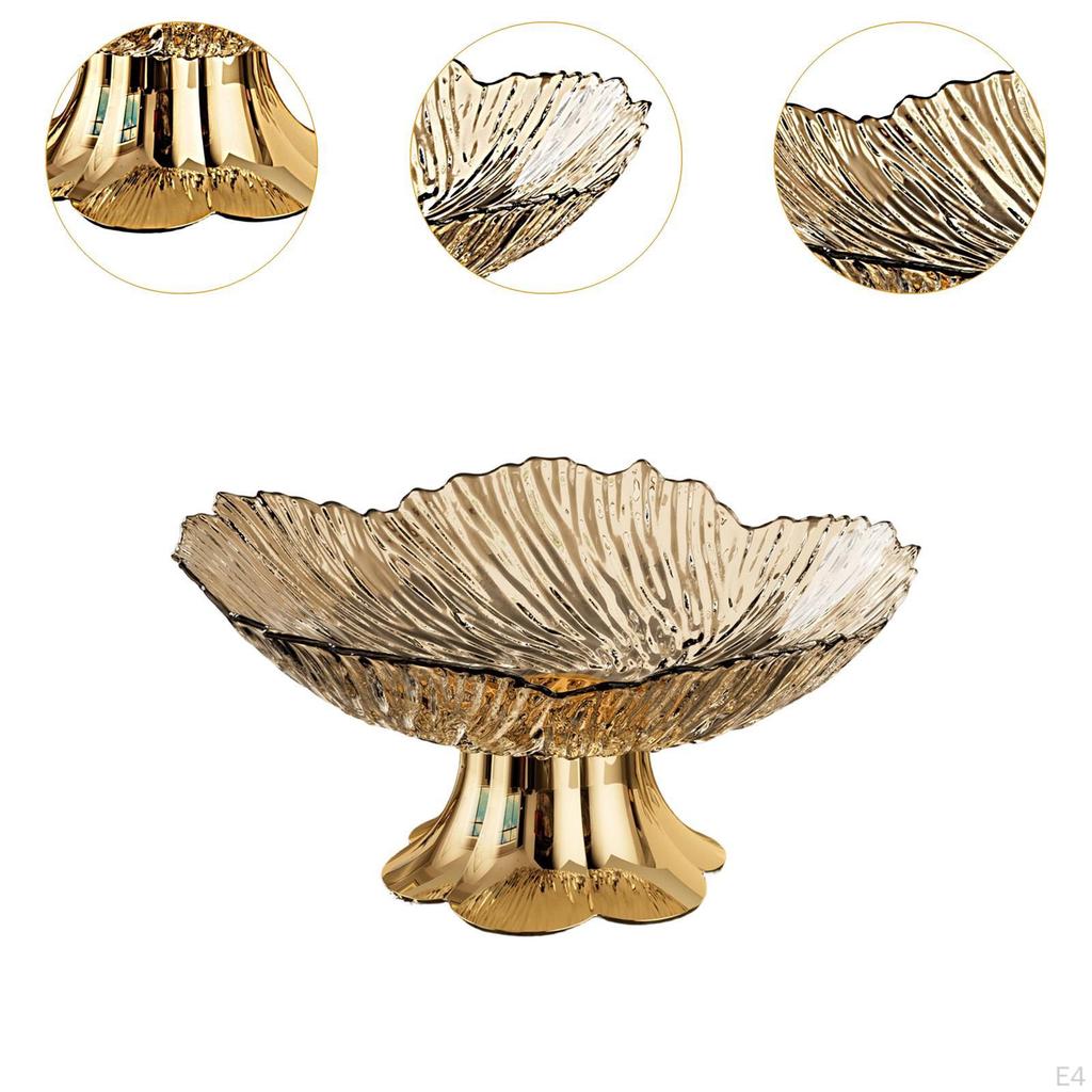 Fruit Bowl with Pedestal, Tray, Practical And Portable, Modern Centerpiece for Storing Snacks,