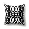 Polyester Pillow Case Car Decoration Home Printed Black and White Geometric Car Cushion Head Cushion Cover