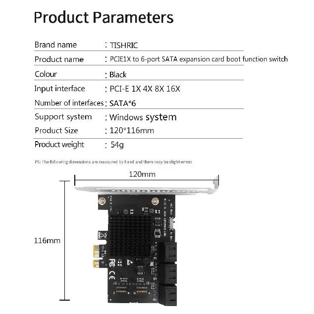 PCIE Sata 1X To 2/6/10/16 Ports SATA3.0 PCI-E Expansion Card Adapter PCI Express Multiplier PCIE3.0 Sata Controller Add On Cards