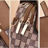 Women Mini Crossbody Phone Bag Flap Vintage Monogram PU Leather Double Zip Small Shoulder Bag with Adjustable Strap High Quality